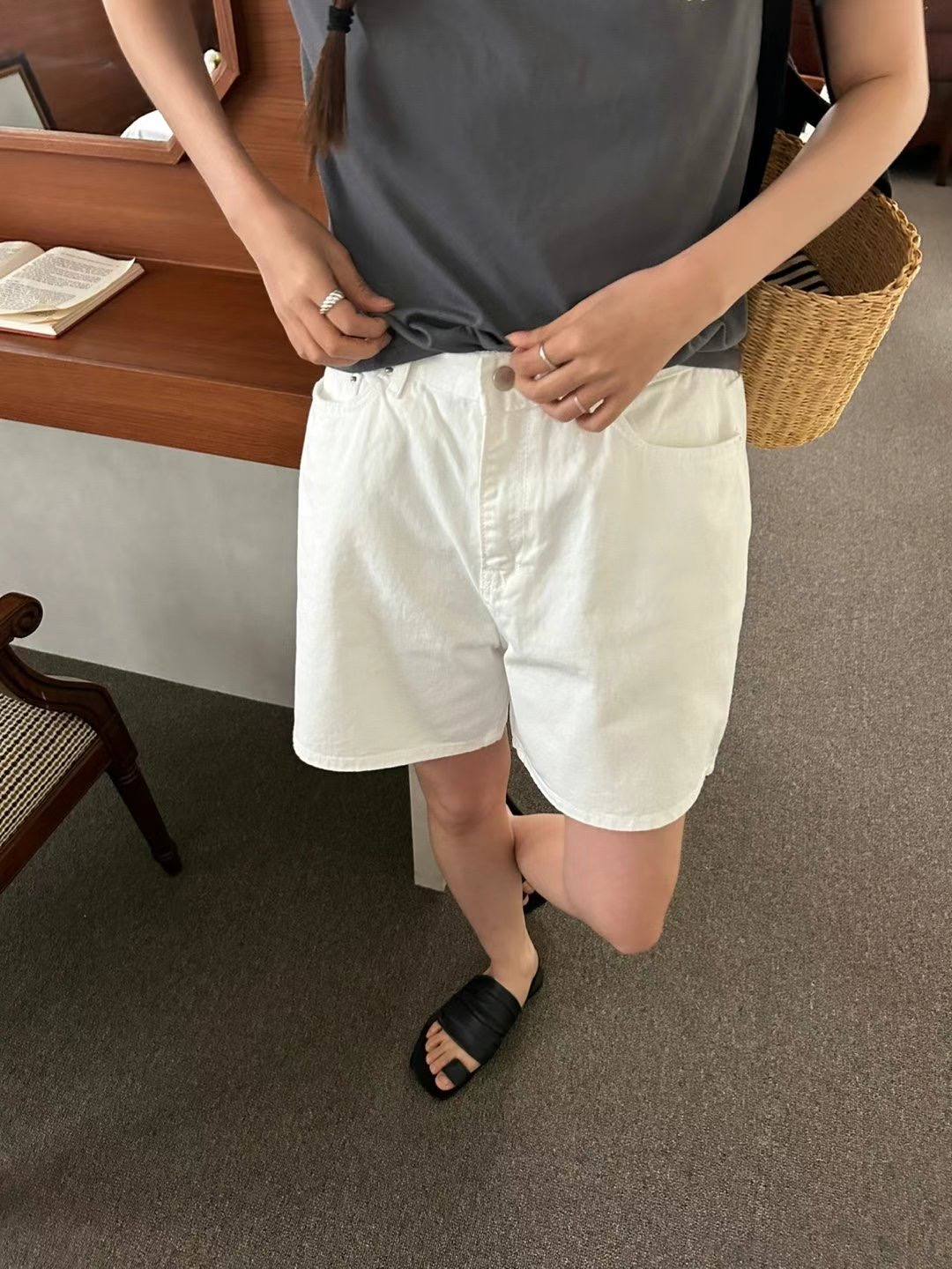 LANDMARK韓國直郵女士新款推薦人氣職業休閑真品時尚25春夏短褲LANDMARK短褲