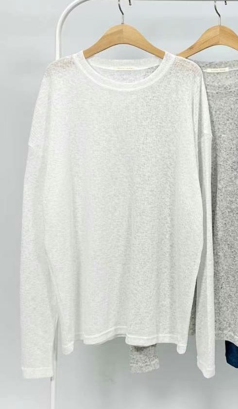PASTELDEER東大門代購女士新品25春夏真品時尚推薦休閑長袖T恤PASTELDEER長袖T恤圖色1