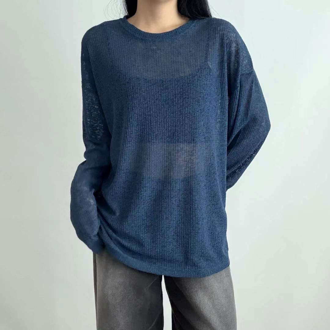 PASTELDEER東大門代購女士新品25春夏真品時尚推薦休閑長袖T恤PASTELDEER長袖T恤圖色3