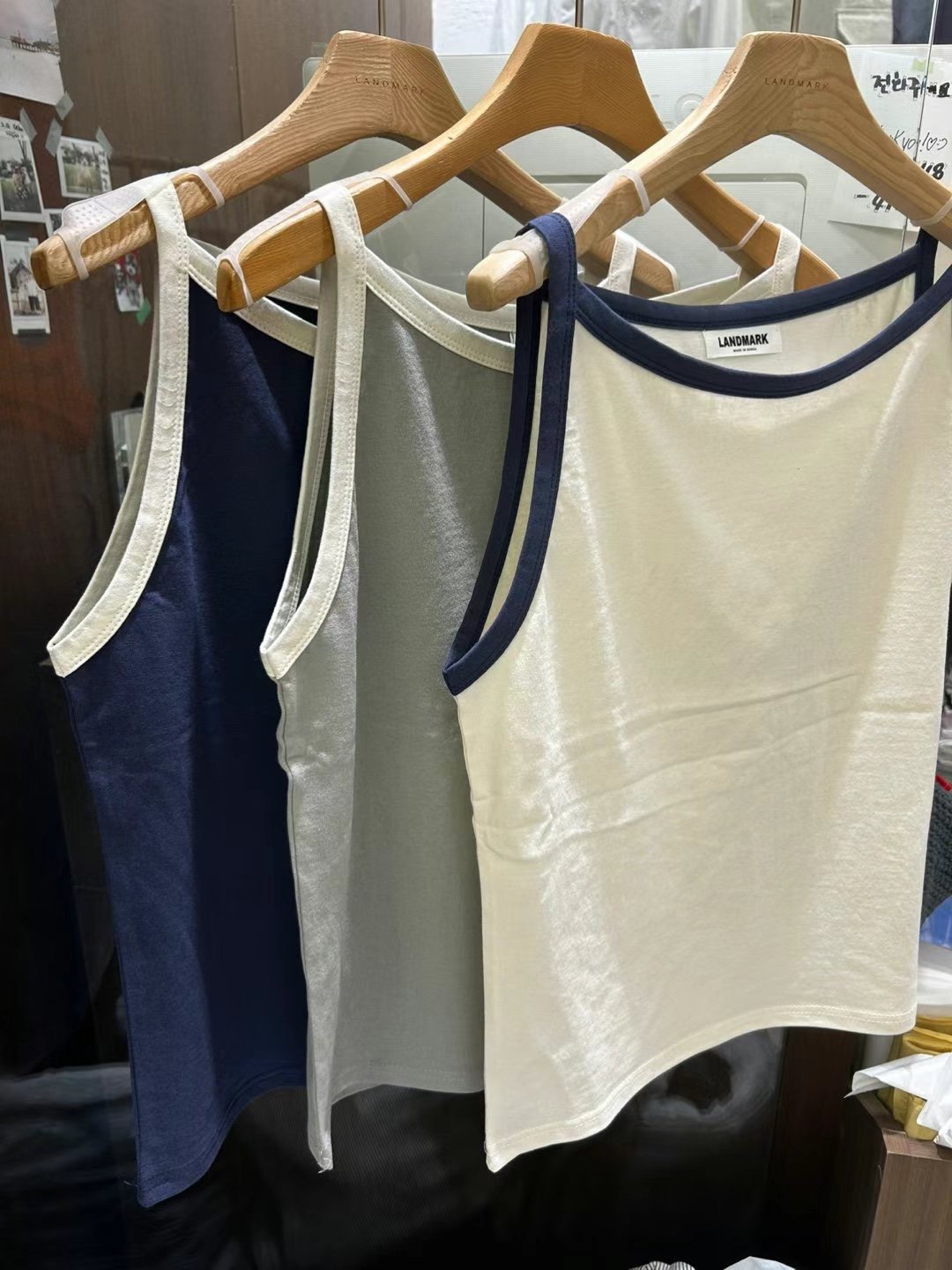 LANDMARK韓國代購女士新款25春夏熱賣推薦休閑人氣吊帶背心LANDMARK吊帶/背心