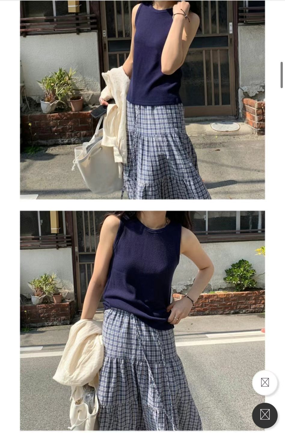 LANDMARK東大門直郵女士新品真品25春夏職業時尚熱賣吊帶背心LANDMARK吊帶/背心