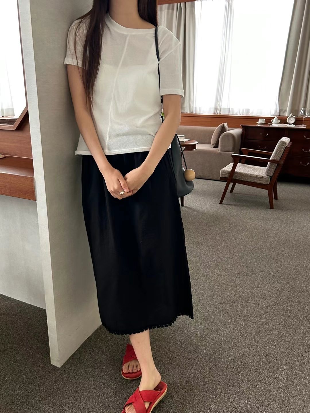 LANDMARK韓國直郵女裝新品人氣推薦真品熱賣25春夏半身裙中短裙LANDMARK半身裙/中短裙