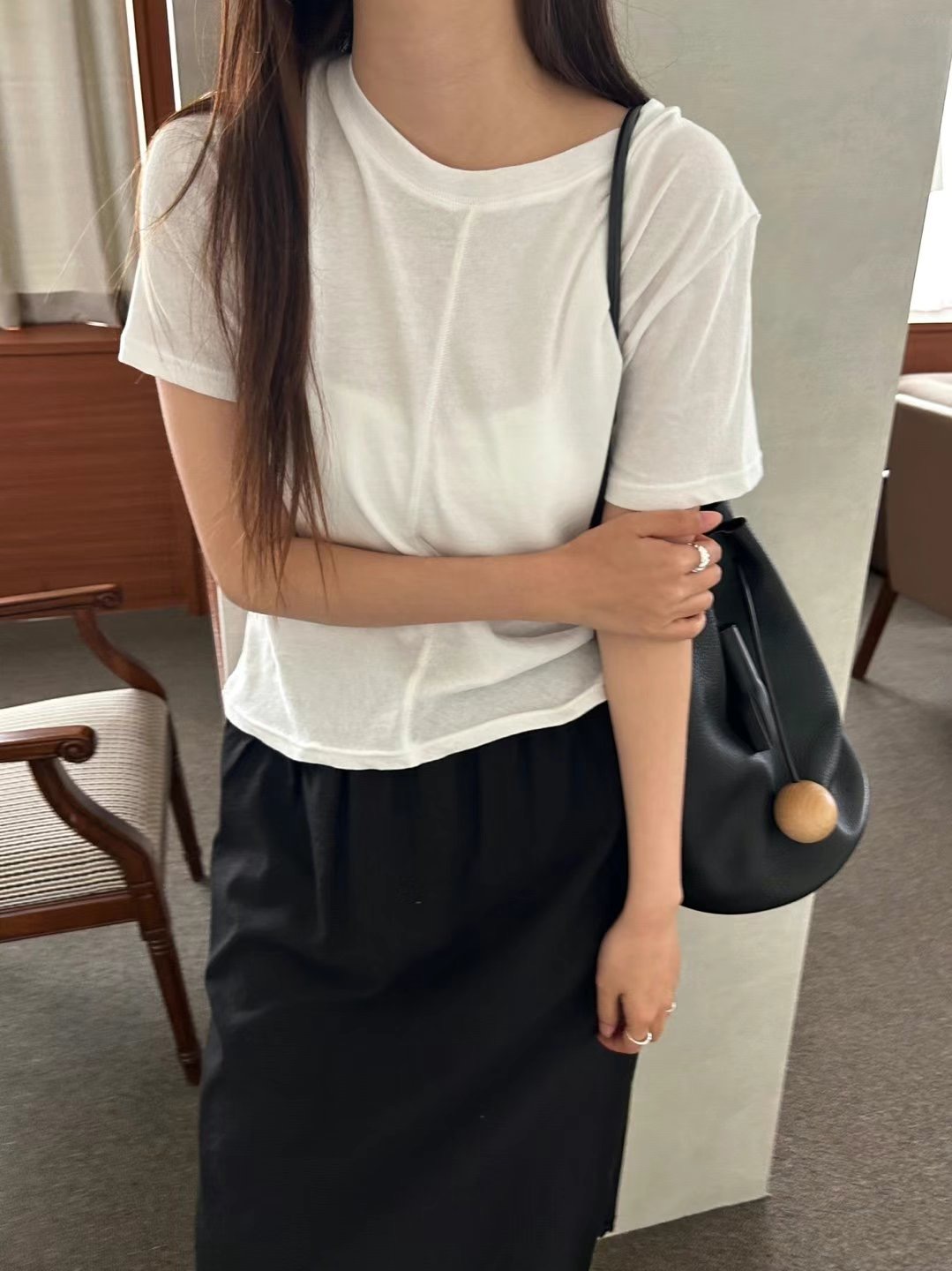 LANDMARK東大門代購女士新款熱賣人氣推薦25春夏休閑職業T恤LANDMARKT恤圖色2