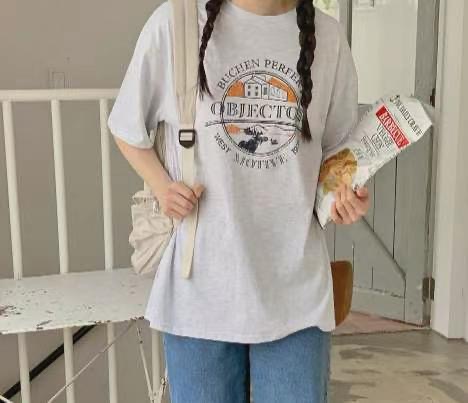 PASTELDEER東大門代購女士新品熱賣人氣25春夏休閑時尚真品T恤PASTELDEERT恤圖色2