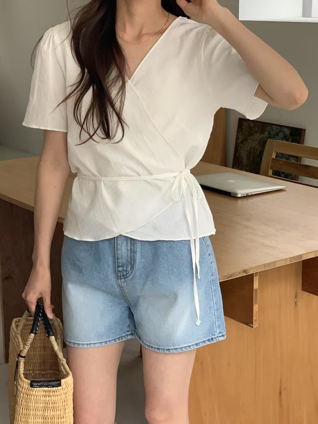 DINING東大門直郵女士新款真品時尚熱賣25春夏推薦襯衫蕾絲衫DINING襯衫/蕾絲衫