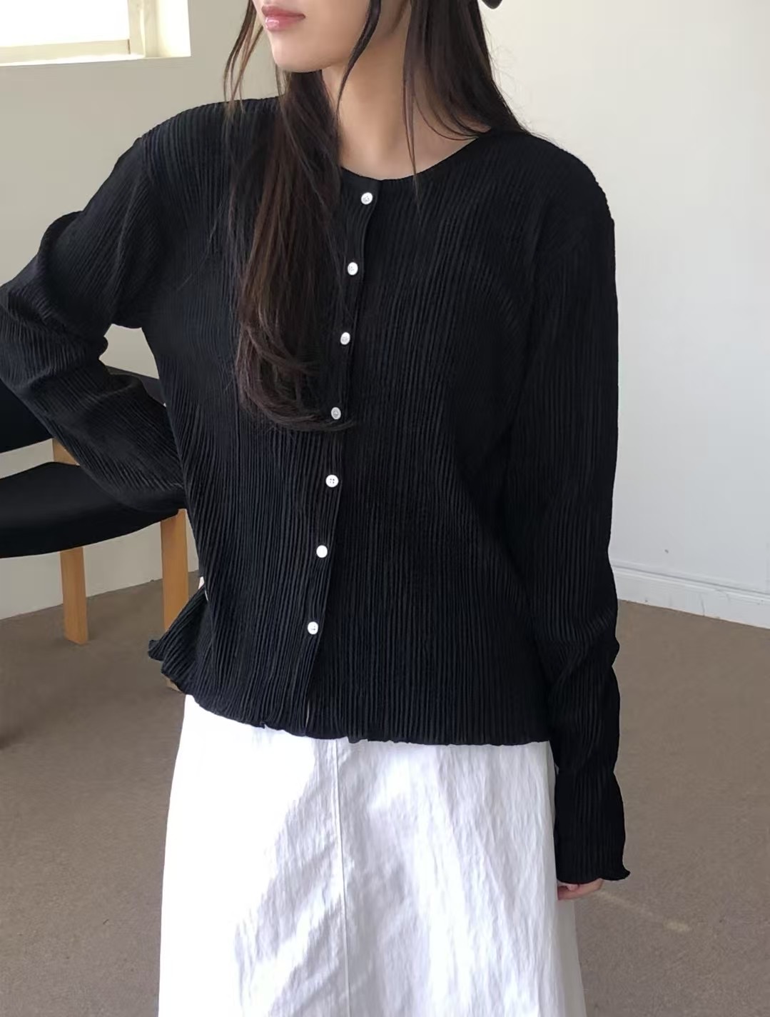 CLOSER韓國代購女士新款真品職業熱賣25春夏推薦休閑針織衫CLOSER針織衫圖色3