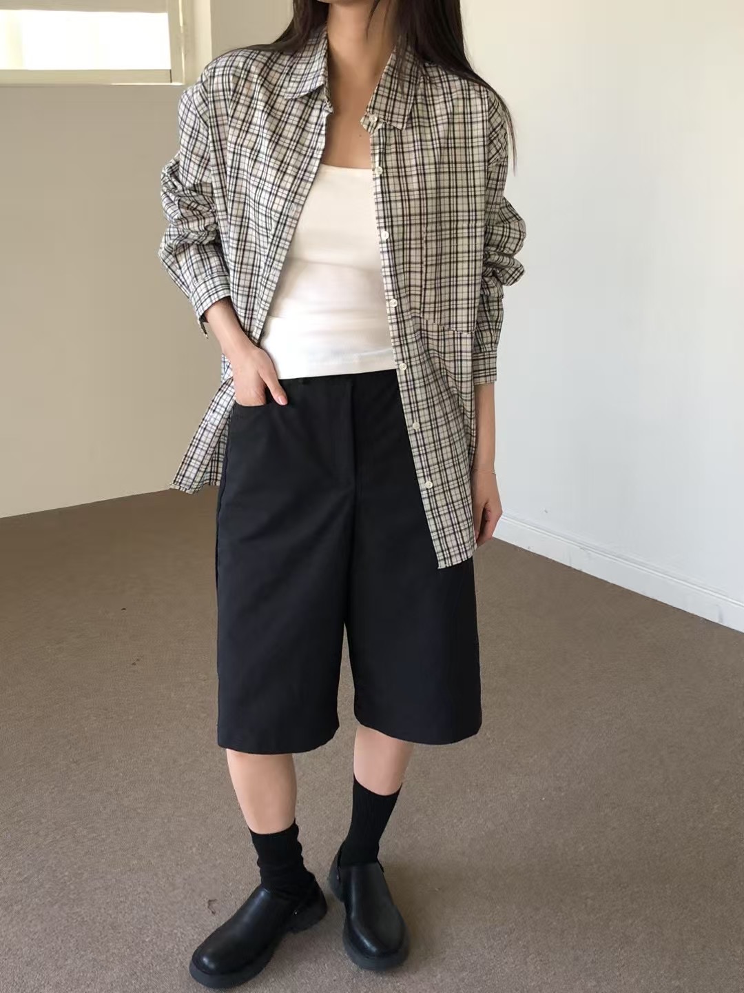 CLOSER東大門代購女裝新款25春夏人氣時尚職業推薦休閑短褲CLOSER短褲