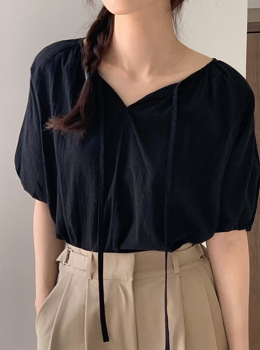 DINING東大門實拍女裝新品人氣休閑推薦職業真品襯衫蕾絲衫DINING襯衫/蕾絲衫圖色2