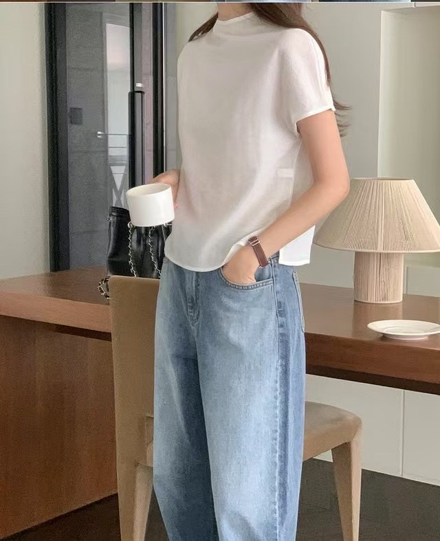 DINING韓國直郵女裝新款職業熱賣休閑時尚25春夏襯衫蕾絲衫DINING襯衫/蕾絲衫