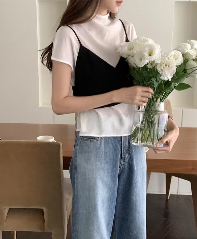DINING韓國直郵女裝新款職業熱賣休閑時尚25春夏襯衫蕾絲衫DINING襯衫/蕾絲衫