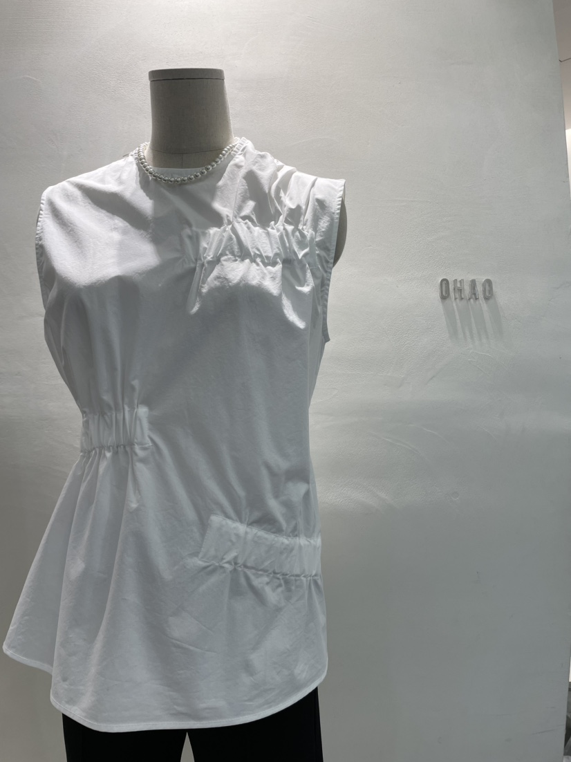 OHAO韓國直郵㊣東大門實拍女裝新品人氣時尚休閑襯衫蕾絲衫OHAO/HA MONG襯衫/蕾絲衫