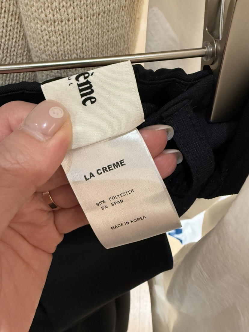 LA CREME韓國直郵㊣女裝新品推薦時尚休閑25春夏人氣休閑褲LA CREME休閑褲
