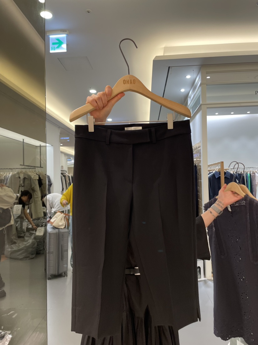 OHAO直郵韓國代購㊣女裝新品時尚25春夏休閑推薦人氣熱賣短褲OHAO/HA MONG短褲