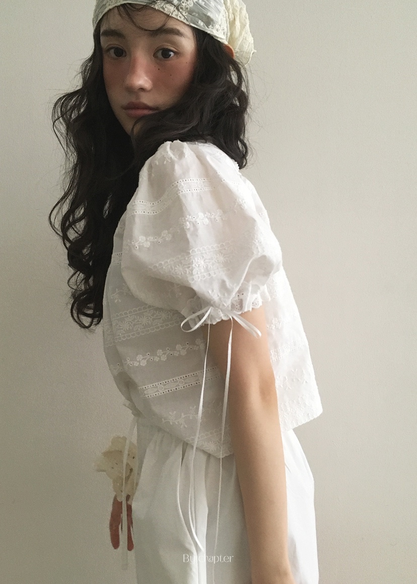 BY CHAPTER韓國直郵㊣東大門實拍女裝新款推薦休閑襯衫蕾絲衫BY Chapter襯衫/蕾絲衫