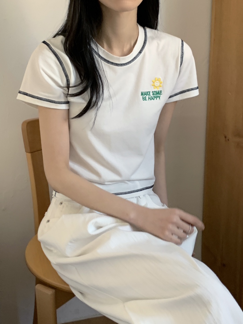 BOUND.A韓國直郵㊣女裝新品熱賣人氣25春夏時尚休閑推薦T恤BOUND.AT恤