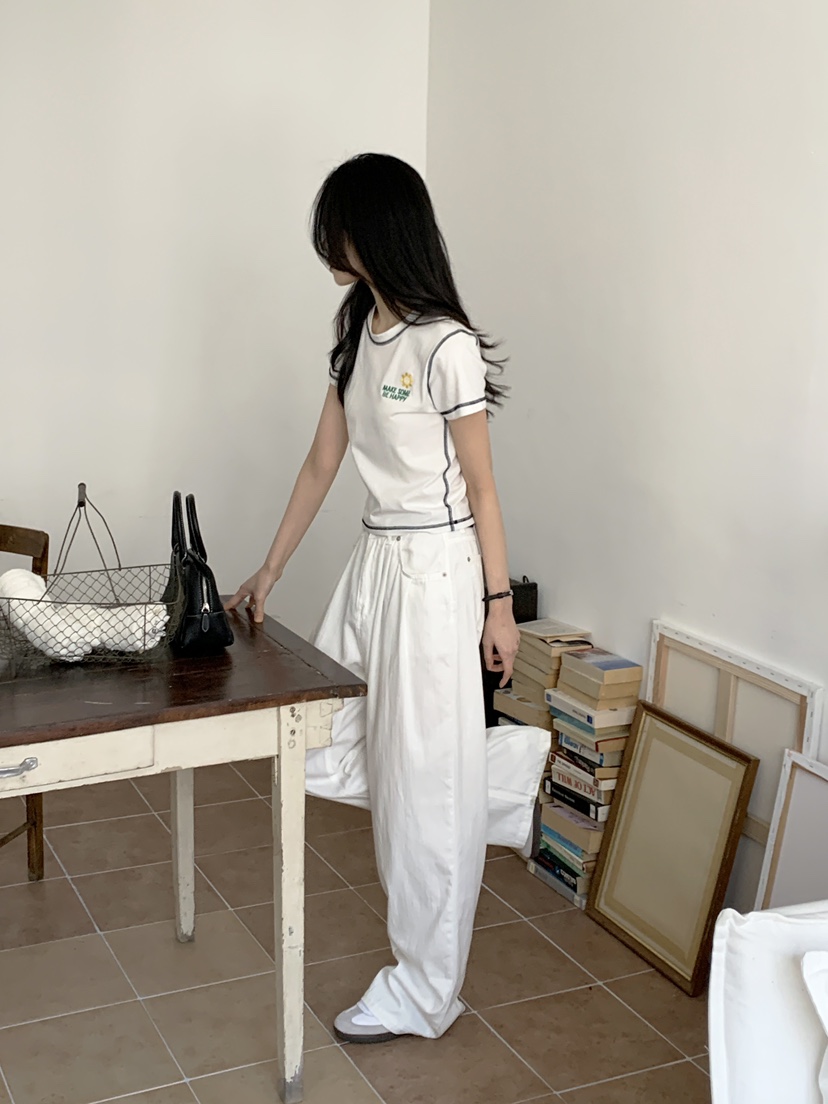 BOUND.A韓國直郵㊣女裝新品熱賣人氣25春夏時尚休閑推薦T恤BOUND.AT恤