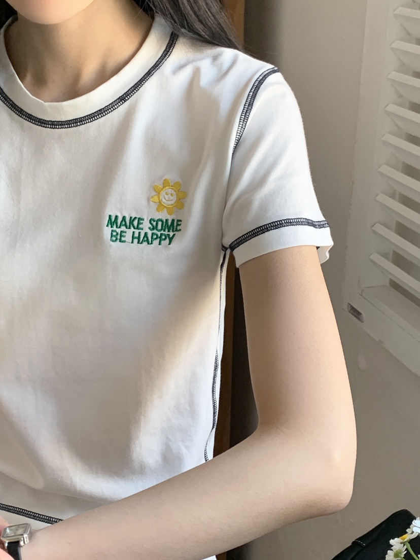 BOUND.A韓國直郵㊣女裝新品熱賣人氣25春夏時尚休閑推薦T恤BOUND.AT恤