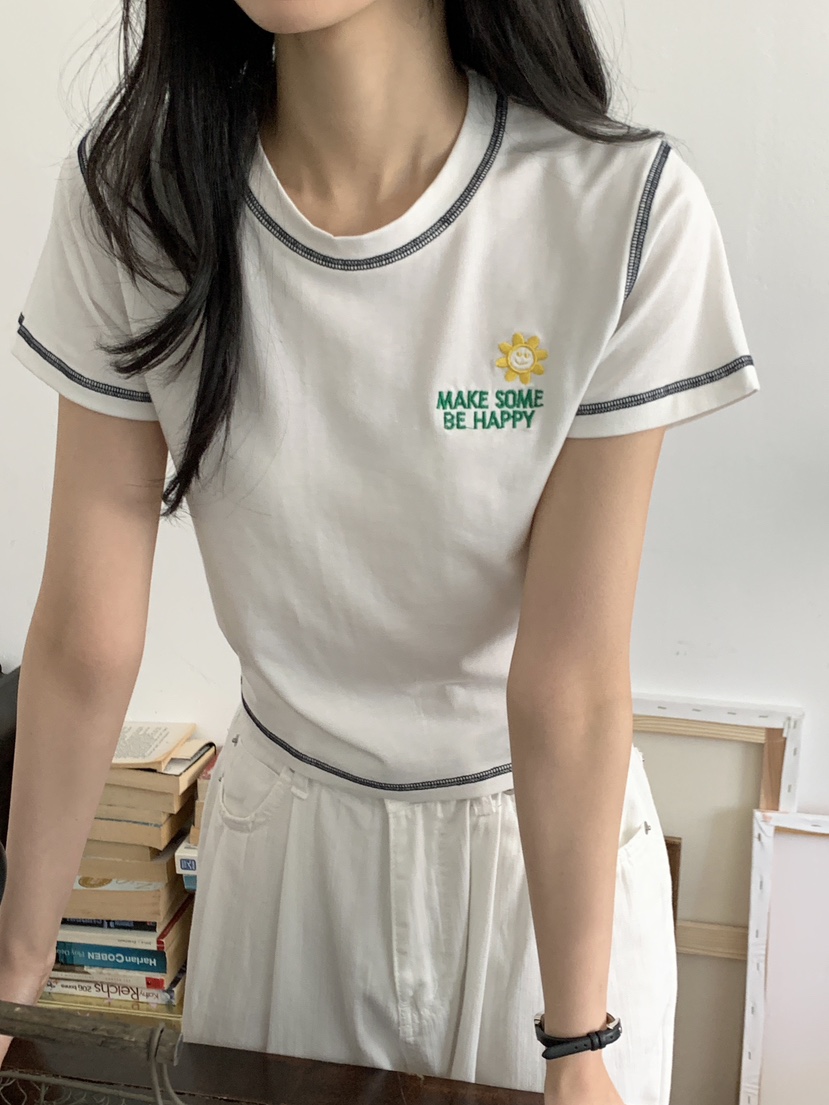 BOUND.A韓國直郵㊣女裝新品熱賣人氣25春夏時尚休閑推薦T恤BOUND.AT恤