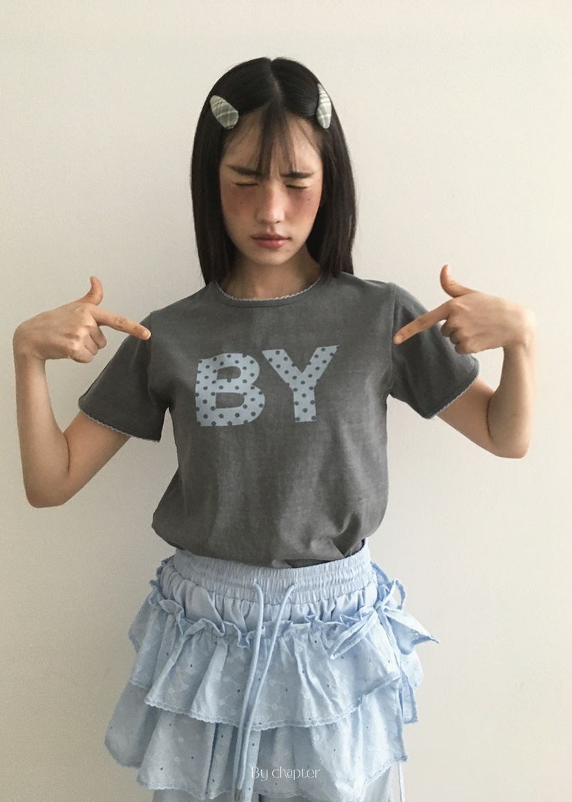 BY CHAPTER韓國直郵㊣女裝新品熱賣推薦休閑25春夏人氣T恤ChapterT恤