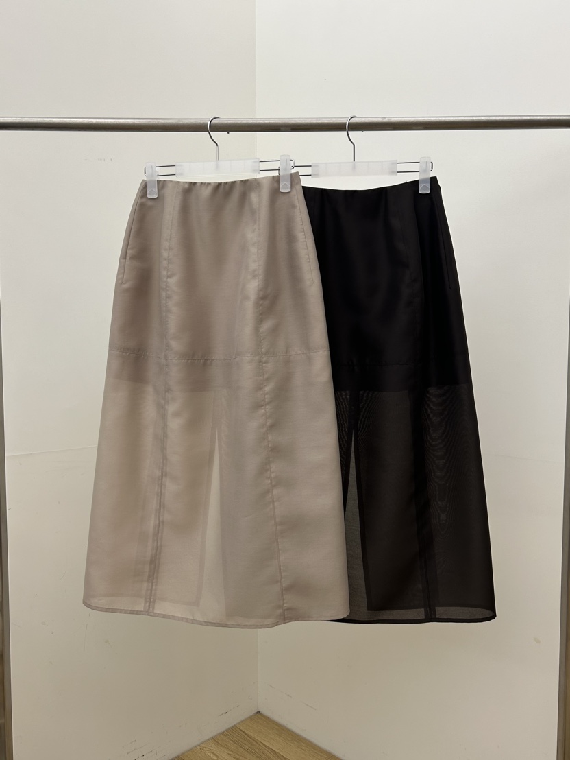 UTRE韓國直郵㊣女裝新品推薦人氣熱賣時尚25春夏長裙歐根紗UTRE長裙