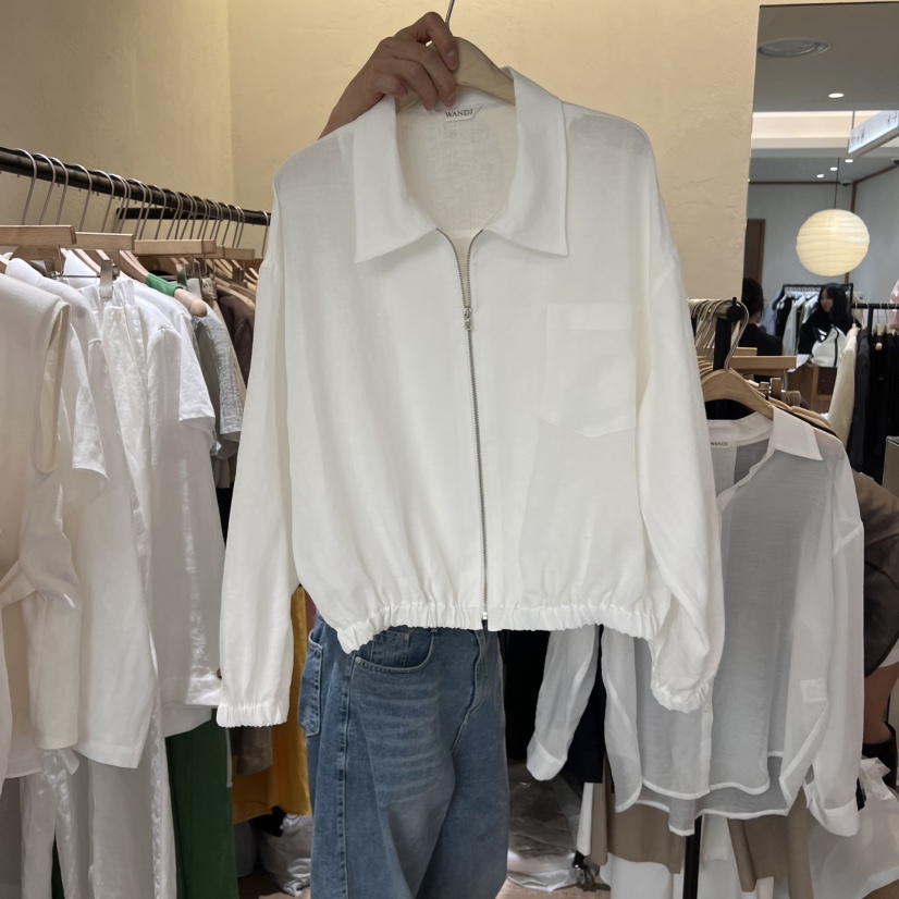 W AND J韓國直郵㊣東大門實拍女裝新品人氣休閑熱賣時尚夾克W AND J夾克圖色1