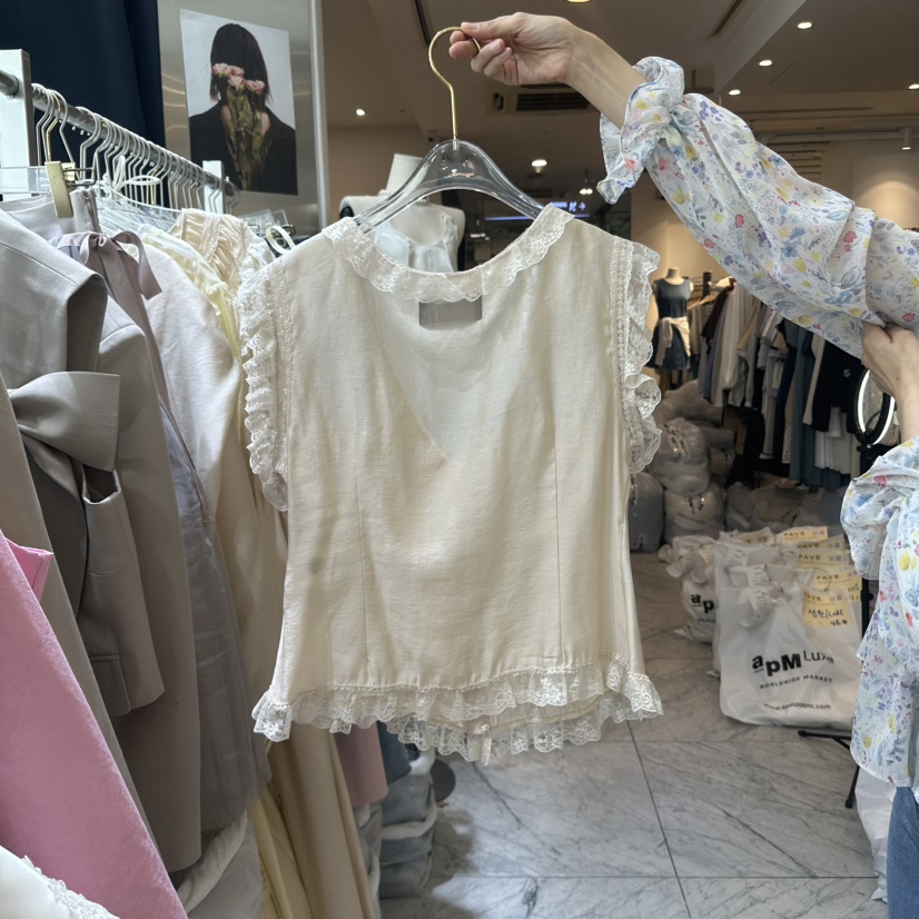 CHEAP-CHIC韓國直郵㊣東大門實拍女裝新品推薦人氣襯衫蕾絲衫CHEAP-CHIC/CHARLES THE SECOND襯衫/蕾絲衫