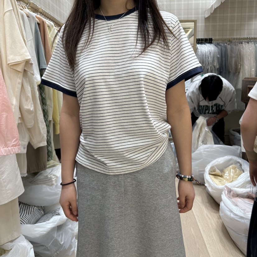 OURMOMENT韓國直郵㊣女裝新品25春夏推薦休閑熱賣時尚人氣T恤OURMOMENTT恤圖色5