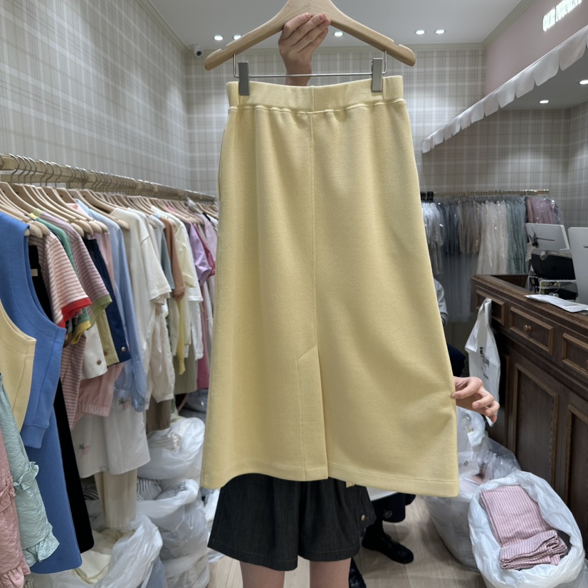 OURMOMENT韓國直郵㊣東大門實拍女裝新款休閑推薦人氣時尚長裙OURMOMENT長裙