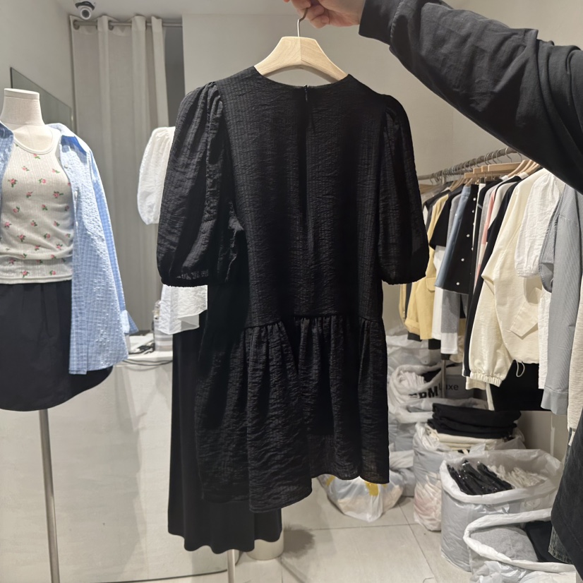 VENICE韓國直郵㊣東大門實拍女裝新款時尚25春夏襯衫蕾絲衫寬松VENICE襯衫/蕾絲衫