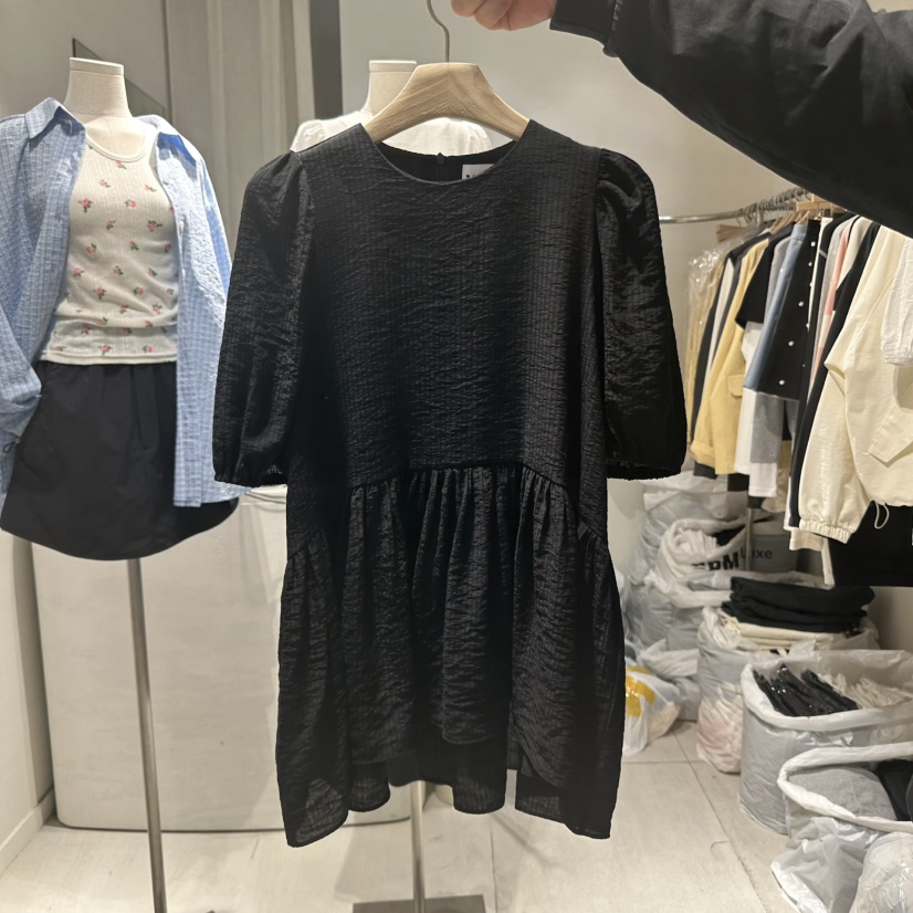 VENICE韓國直郵㊣東大門實拍女裝新款時尚25春夏襯衫蕾絲衫寬松VENICE襯衫/蕾絲衫圖色2