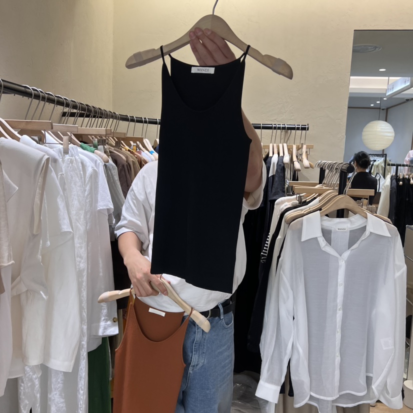 W AND J韓國直郵㊣女裝新款休閑熱賣人氣時尚推薦吊帶背心W AND J吊帶/背心圖色5