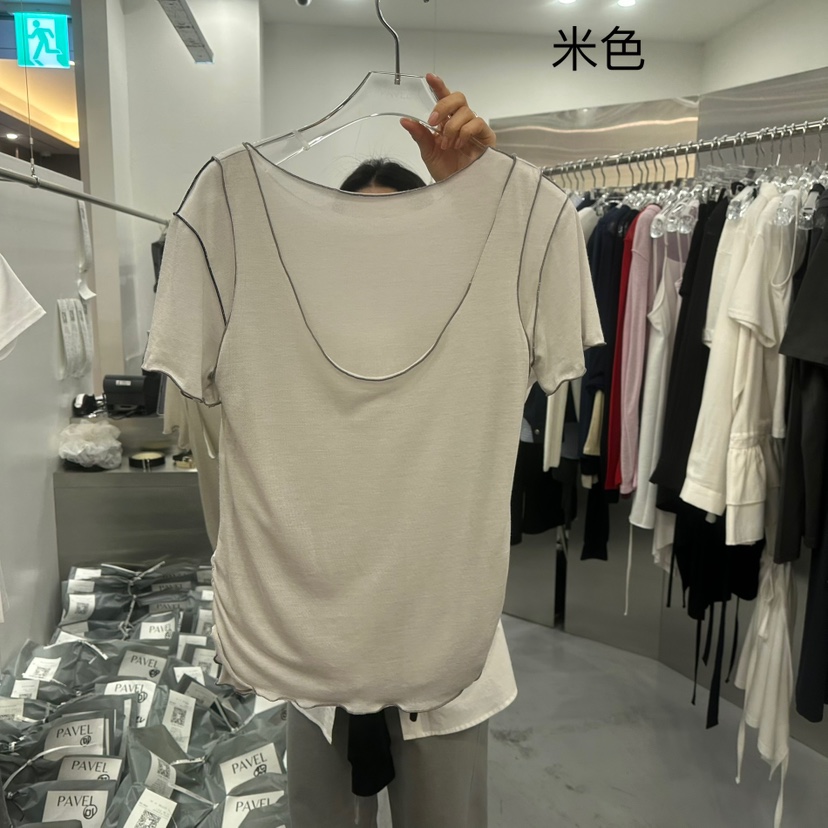 PAVEL直郵韓國代購㊣女裝新款熱賣時尚25春夏推薦套裝兩件套PAVEL套裝圖色2