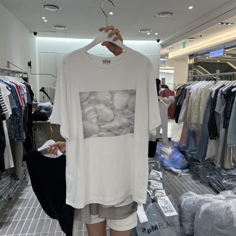 VIVE韓國㊣直郵東大門代購女裝新品熱賣人氣25春夏推薦時尚T恤VIVET恤圖色1