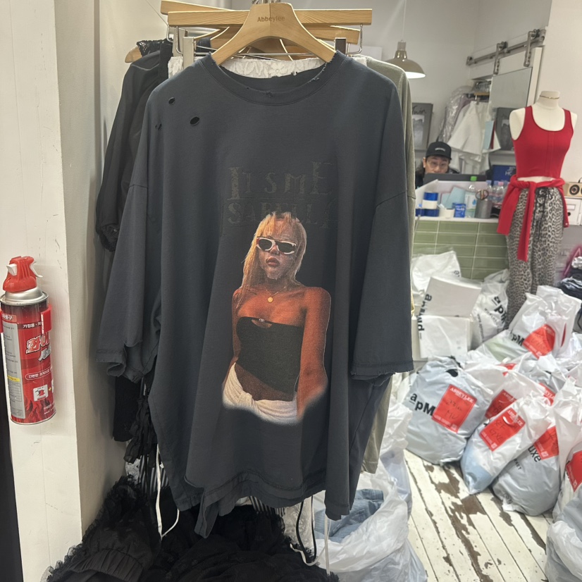 ABBEYLEE直郵韓國代購㊣女裝新款熱賣人氣25春夏時尚推薦T恤ABBEYLEET恤圖色2