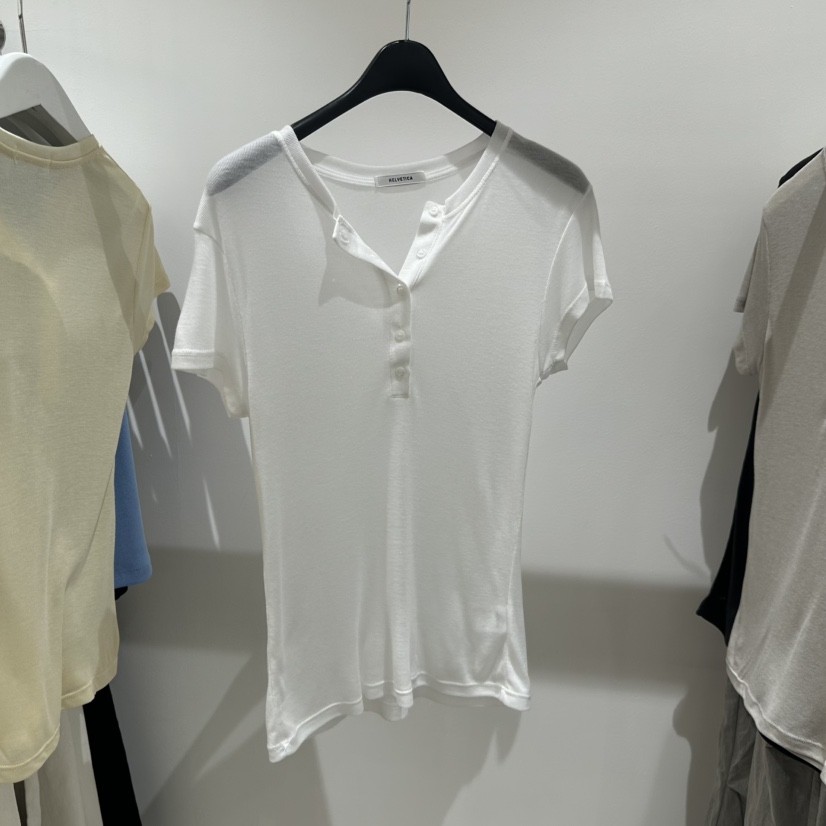 HELVETICA直郵韓國代購㊣女裝新品人氣休閑25春夏推薦熱賣T恤HELVETICAT恤圖色2