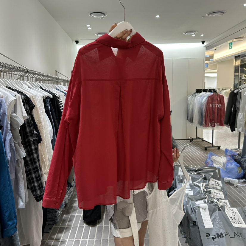 VIVE直郵韓國代購㊣女裝新品熱賣人氣時尚休閑推薦襯衫蕾絲衫VIVE襯衫/蕾絲衫