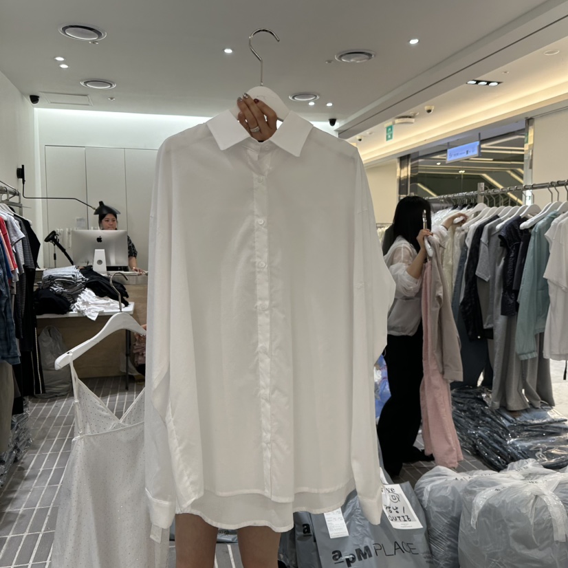 VIVE直郵韓國代購㊣女裝新品熱賣人氣時尚休閑推薦襯衫蕾絲衫VIVE襯衫/蕾絲衫圖色2