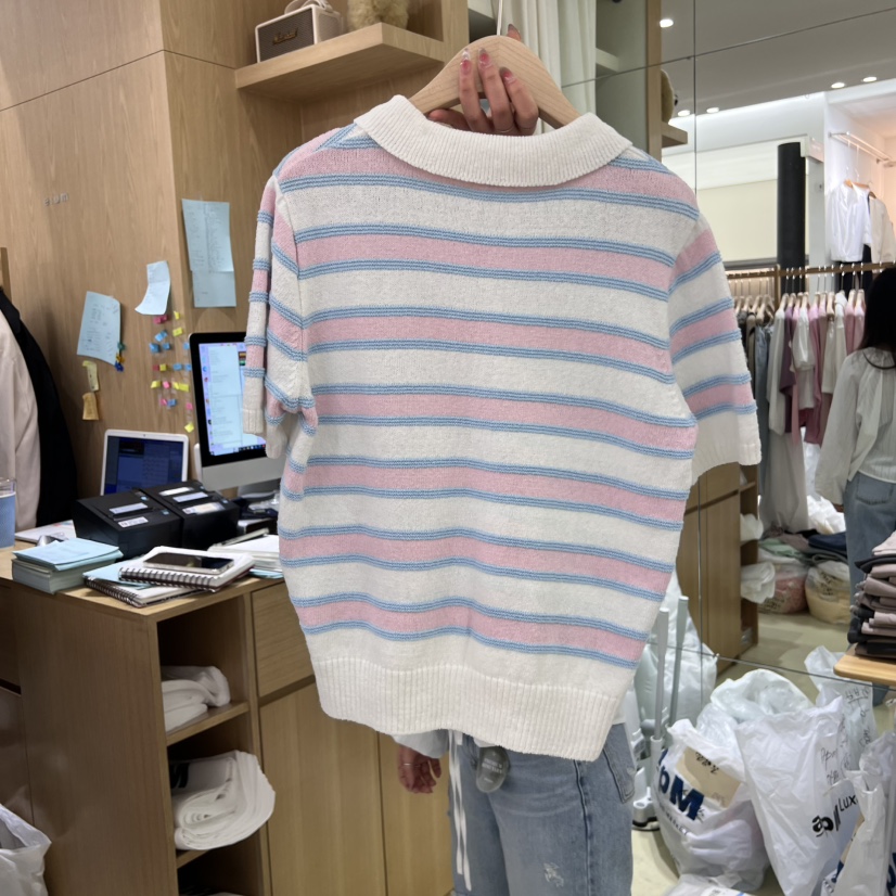 EUM韓國直郵㊣女裝新品熱賣時尚推薦休閑人氣25春夏針織衫EUM針織衫