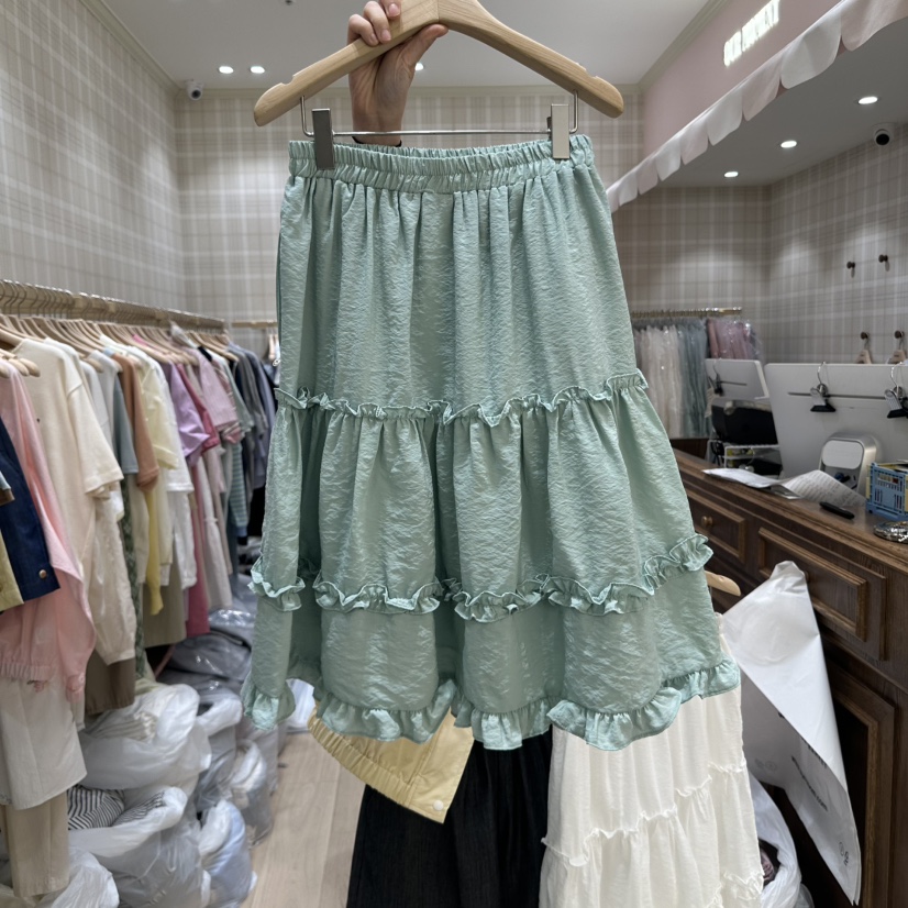 OURMOMENT韓國㊣直郵東大門代購女裝新品時尚25春夏人氣長裙OURMOMENT長裙