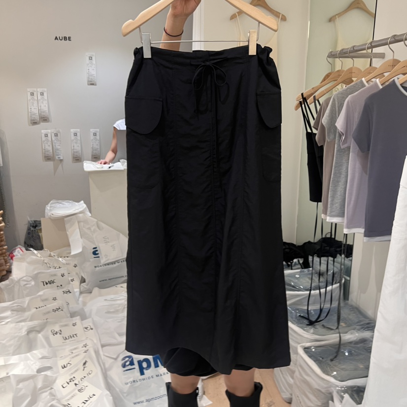 AUBE韓國㊣直郵東大門代購女裝新款休閑熱賣時尚半身裙中短裙AUBE半身裙/中短裙圖色2