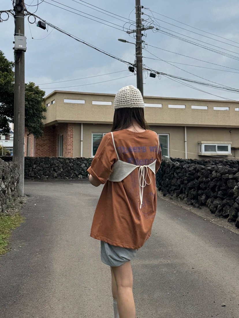 EGG IS直郵韓國代購㊣女裝新款推薦休閑熱賣人氣25春夏T恤EGG IST恤