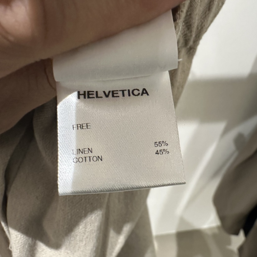 HELVETICA韓國直郵㊣女裝新品人氣推薦熱賣25春夏休閑褲亞麻HELVETICA休閑褲