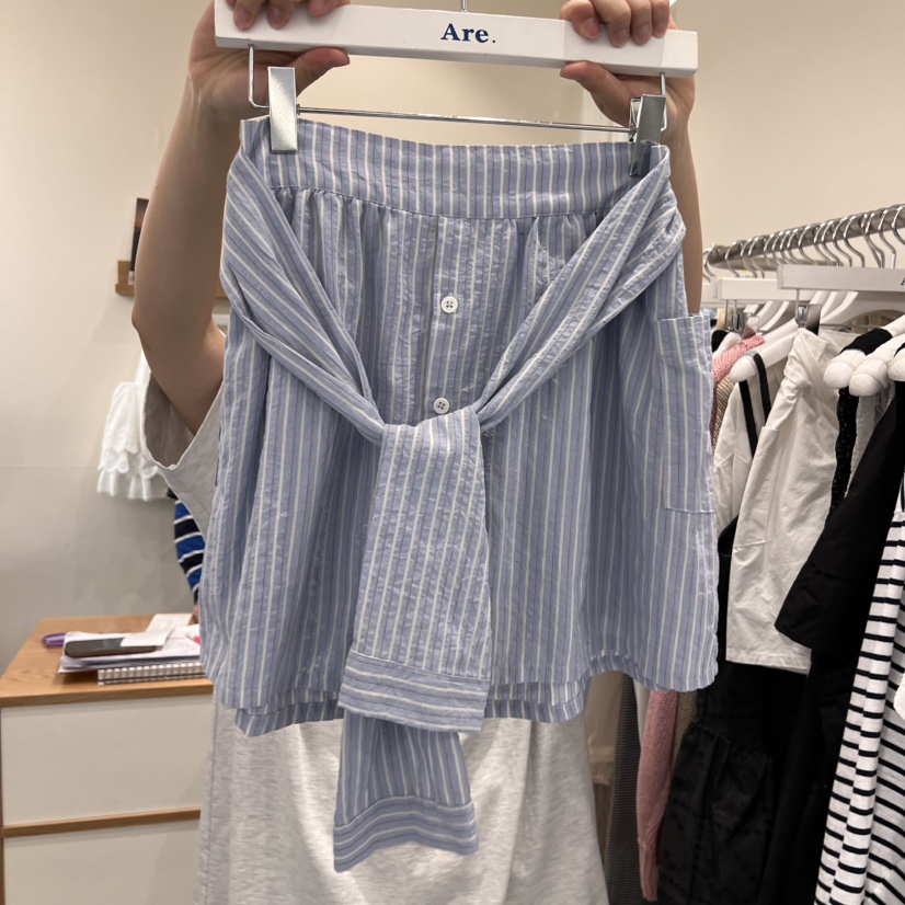 ARE韓國㊣直郵東大門代購女裝新品推薦人氣休閑時尚熱賣短裙ARE YOU/ARE短裙
