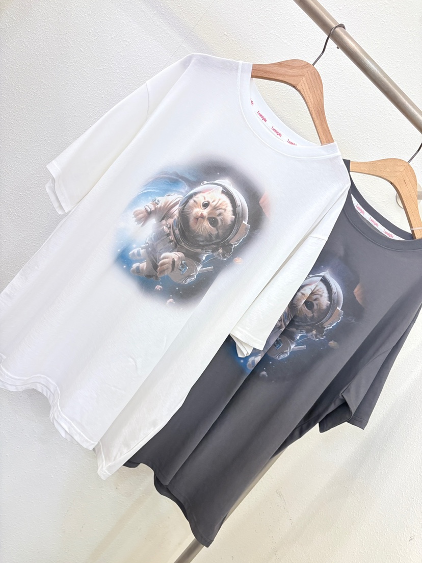 LUMIPLE韓國㊣直郵東大門代購女裝新品時尚人氣休閑熱賣T恤LUMIPLET恤