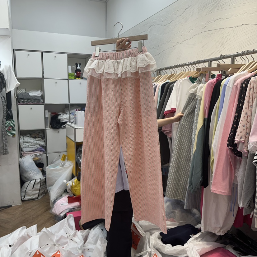 DE LINE韓國直郵㊣東大門實拍女裝新品時尚休閑推薦休閑褲DE LINE休閑褲