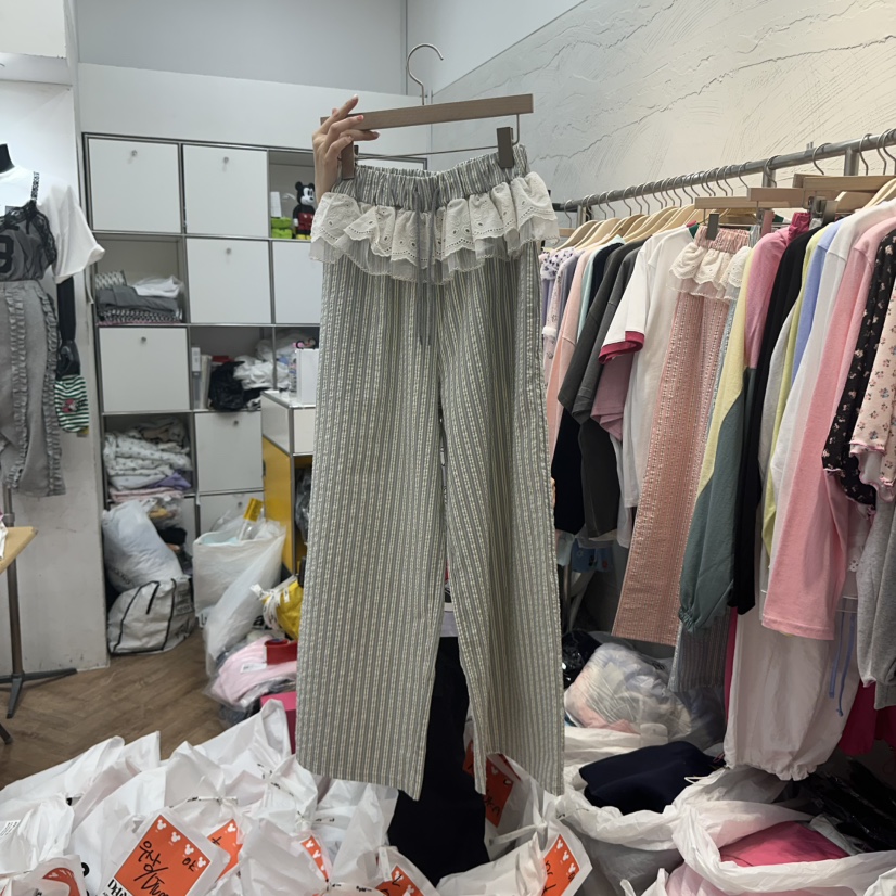 DE LINE韓國直郵㊣東大門實拍女裝新品時尚休閑推薦休閑褲DE LINE休閑褲圖色2