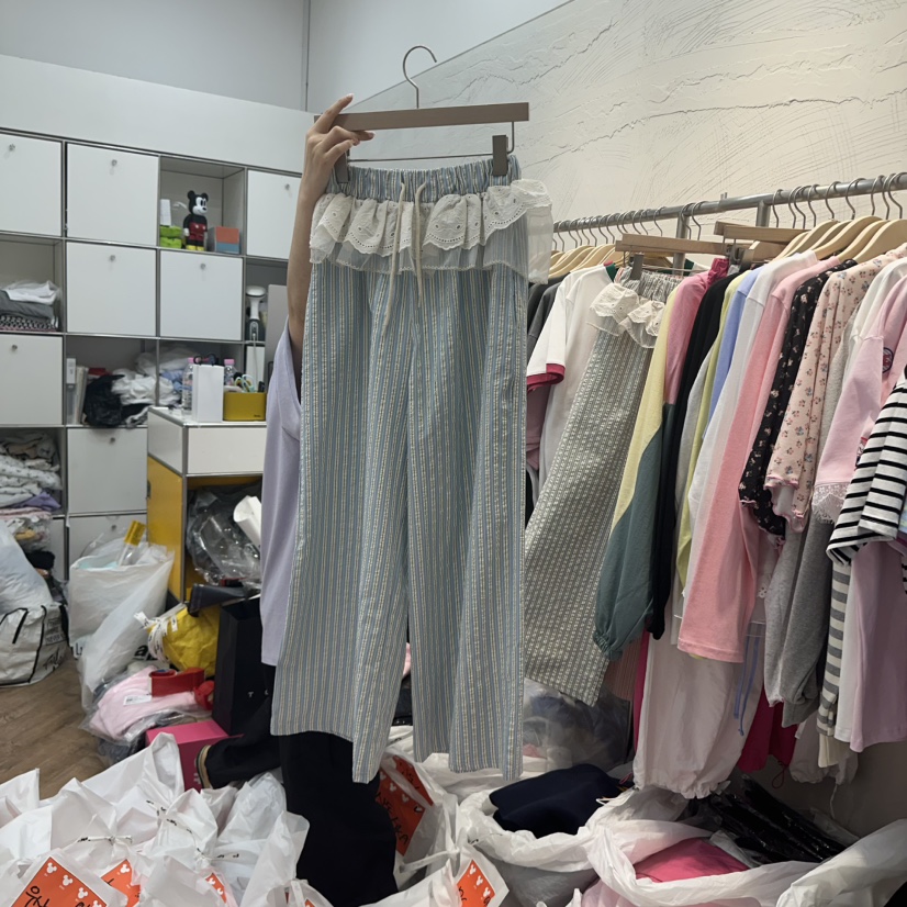 DE LINE韓國直郵㊣東大門實拍女裝新品時尚休閑推薦休閑褲DE LINE休閑褲圖色3