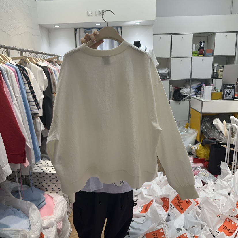 DE LINE韓國直郵㊣女裝新品推薦人氣時尚熱賣25春夏休閑衛衣DE LINE衛衣