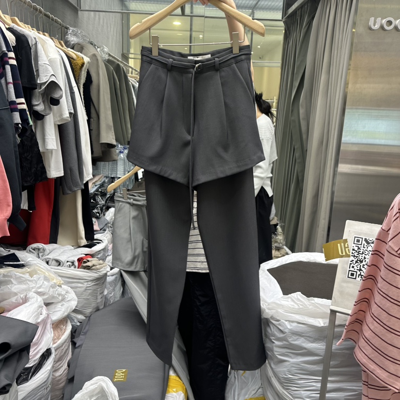 UOOV韓國直郵㊣女裝新款推薦熱賣25春夏時尚人氣休閑裙褲UOOV裙褲圖色2