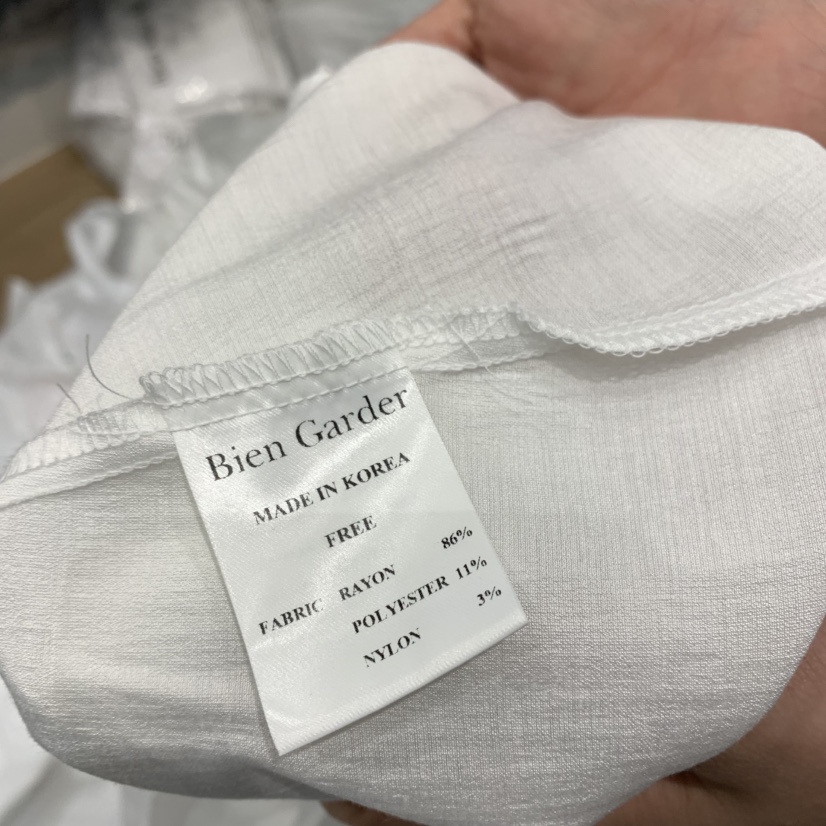 BIEN GARDER直郵韓國代購㊣女裝新品時尚人氣熱賣襯衫蕾絲衫BIEN GARDER襯衫/蕾絲衫
